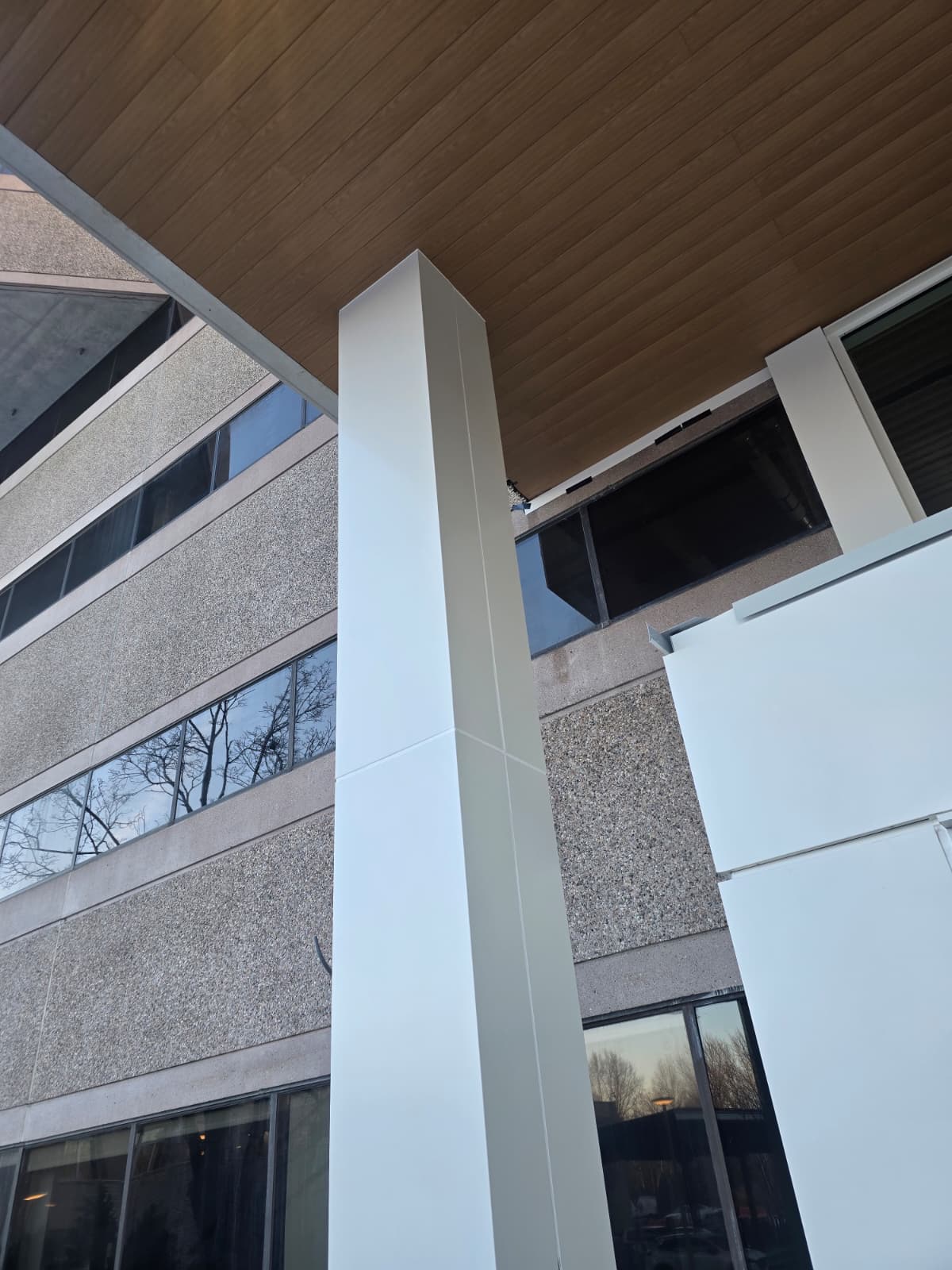 Commercial column panel joints sealed in Cambridge